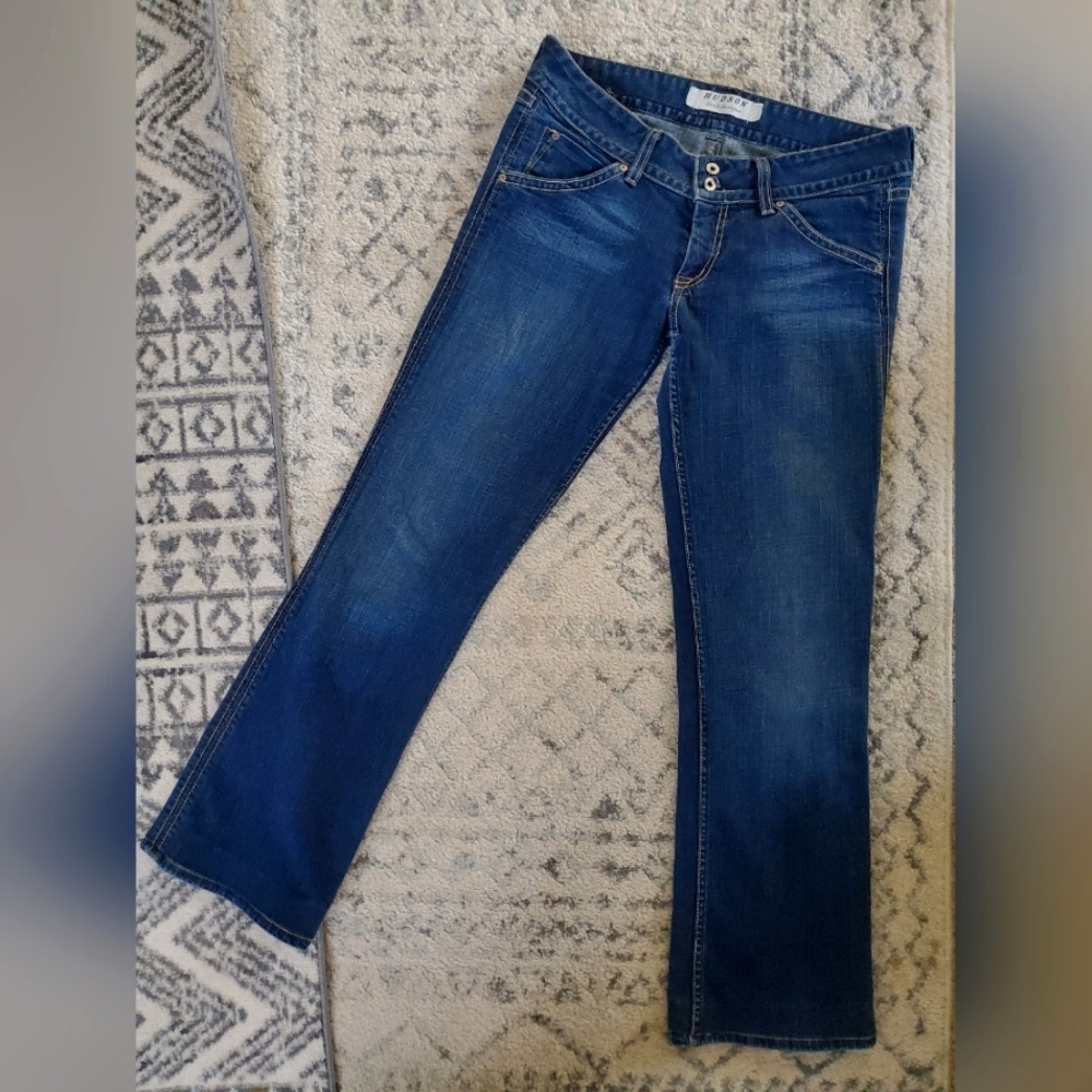 Hudson Dark Wash Boot Cut Jeans 32